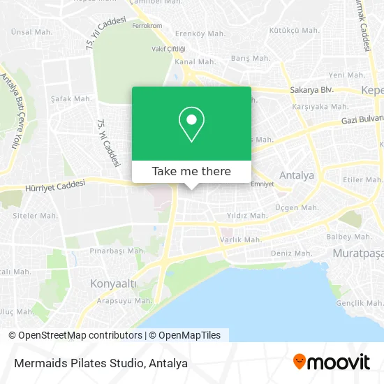 Mermaids Pilates Studio map