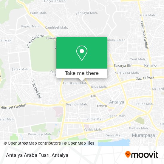 Antalya Araba Fuarı map