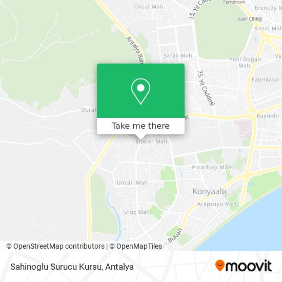 Sahinoglu Surucu Kursu map