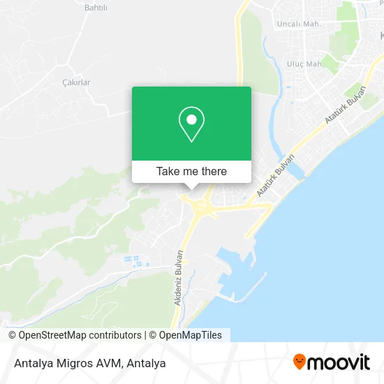 Antalya Migros AVM map