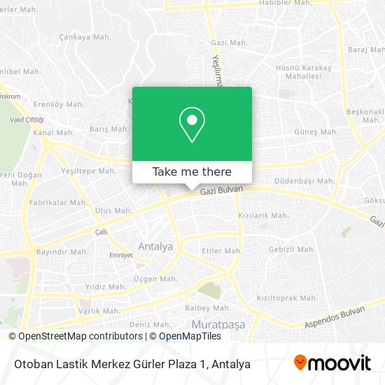 Otoban Lastik Merkez Gürler Plaza 1 map