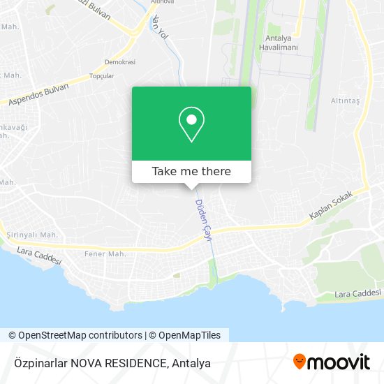 Özpinarlar NOVA RESIDENCE map
