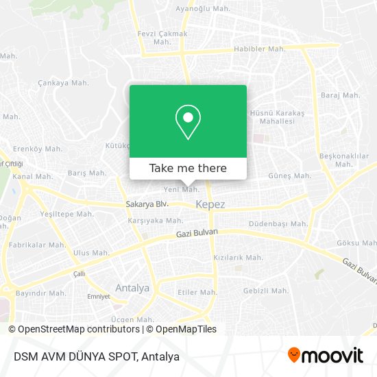 DSM AVM DÜNYA SPOT map