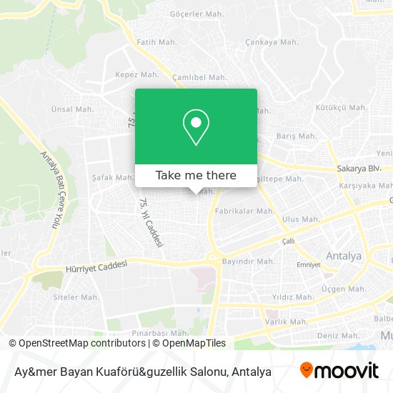Ay&mer Bayan Kuaförü&guzellik Salonu map