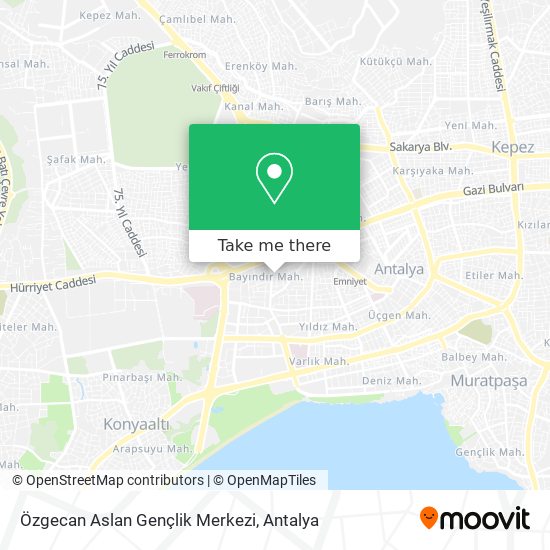 Özgecan Aslan Gençlik Merkezi map