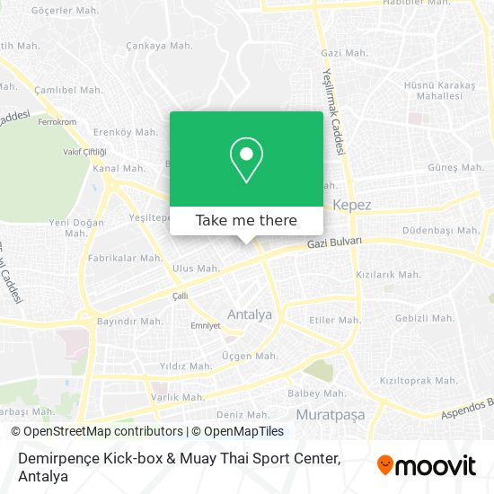 Demirpençe Kick-box & Muay Thai Sport Center map