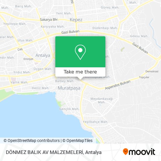 DÖNMEZ BALIK AV MALZEMELERİ map