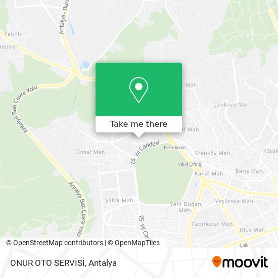 ONUR OTO SERVİSİ map