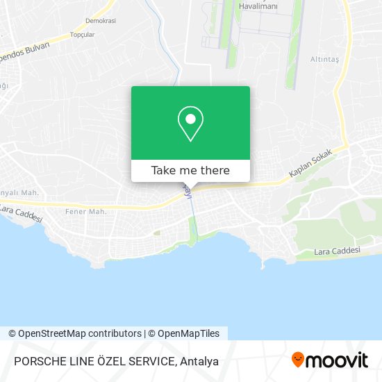 PORSCHE LINE ÖZEL SERVICE map