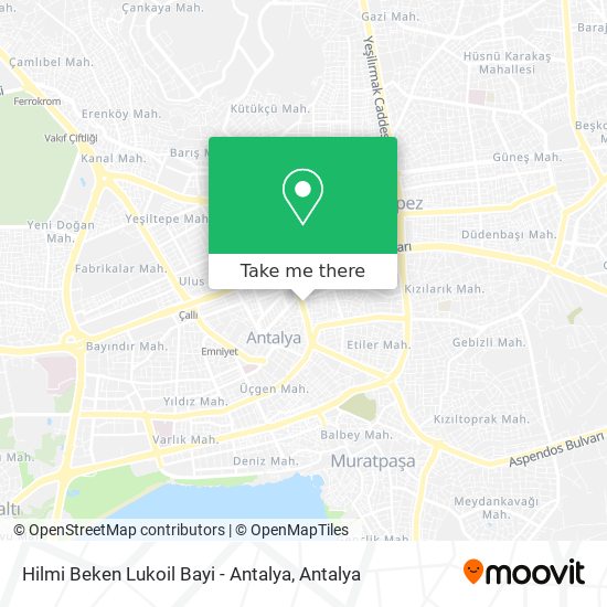 Hilmi Beken Lukoil Bayi - Antalya map