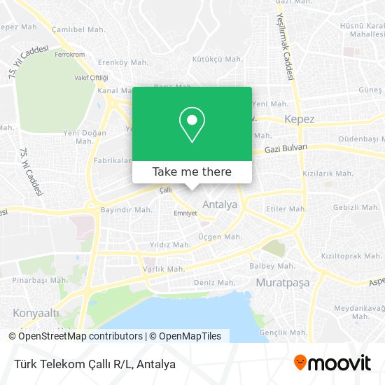 Türk Telekom Çallı R/L map