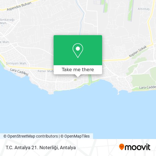 T.C. Antalya 21. Noterliği map