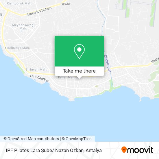 IPF Pilates Lara Şube/ Nazan Özkan map