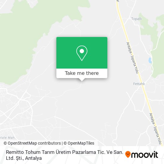 Remitto Tohum Tarım Üretim Pazarlama Tic. Ve San. Ltd. Şti. map