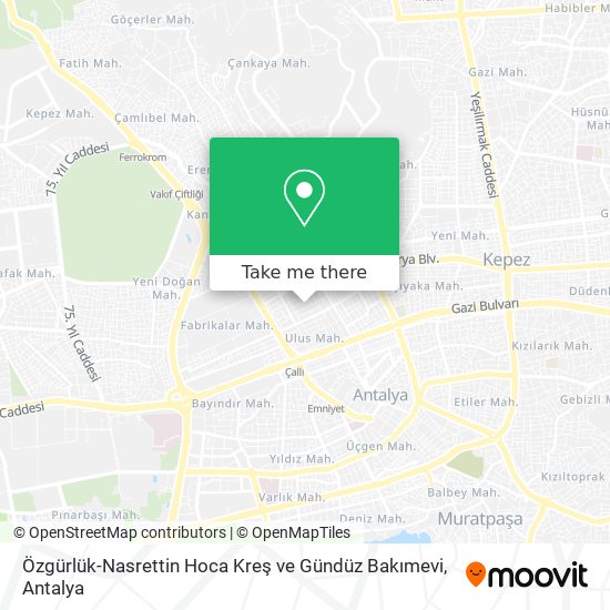 Özgürlük-Nasrettin Hoca Kreş ve Gündüz Bakımevi map