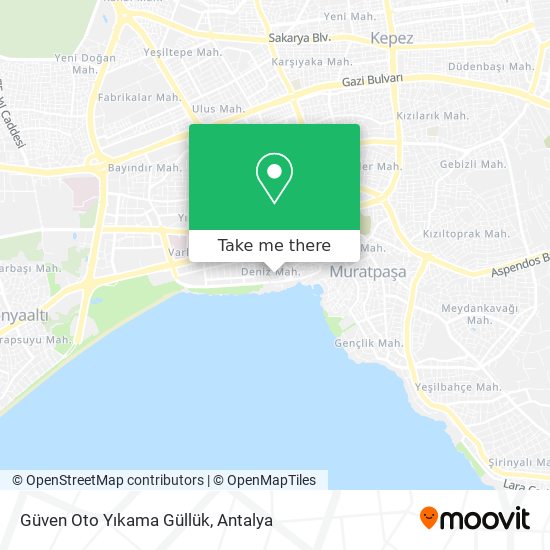 Güven Oto Yıkama Güllük map