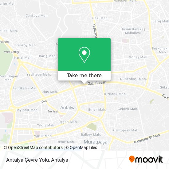 Antalya Çevre Yolu map