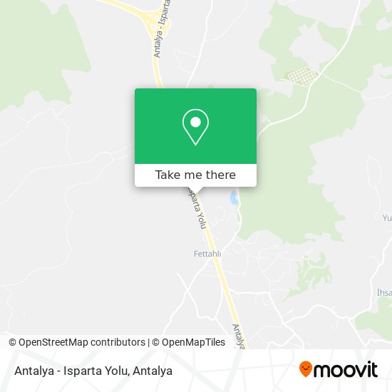 Antalya - Isparta Yolu map