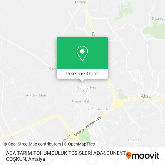 ADA TARIM TOHUMCULUK TESİSLERİ ADA&CÜNEYT COŞKUN map