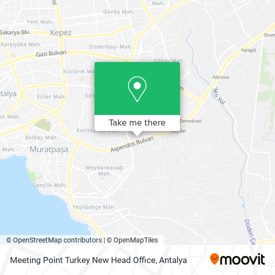 Meeting Point Turkey New Head Office map