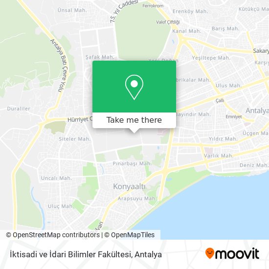 İktisadi ve İdari Bilimler Fakültesi map