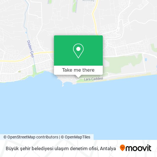 Büyük şehir belediyesi ulaşım denetim ofisi map