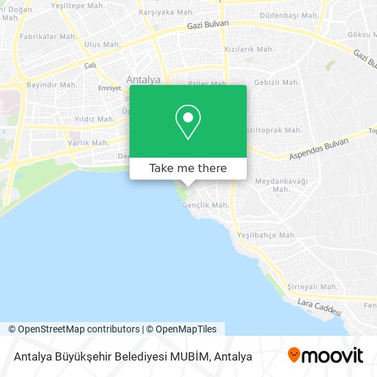 Antalya Büyükşehir Belediyesi MUBİM map