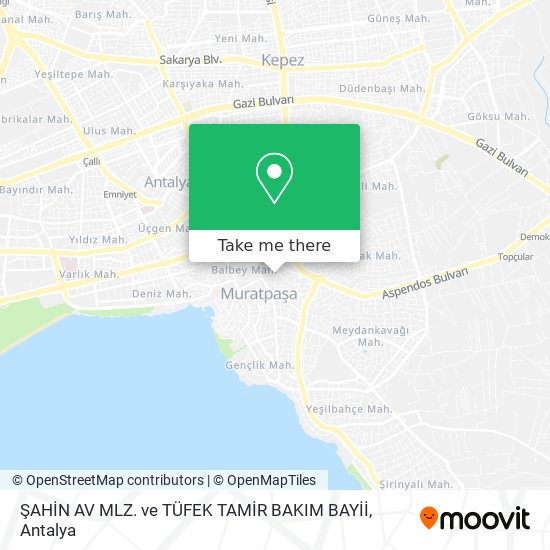 ŞAHİN AV MLZ. ve TÜFEK TAMİR BAKIM BAYİİ map