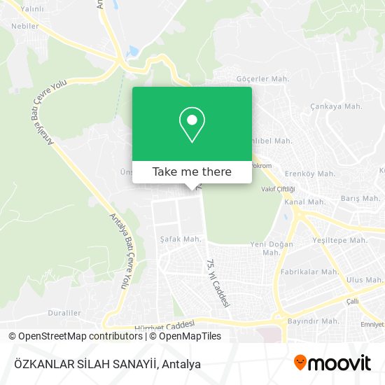 ÖZKANLAR SİLAH SANAYİİ map