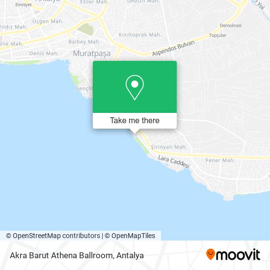 Akra Barut Athena Ballroom map
