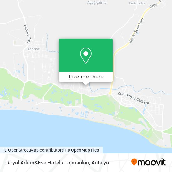 Royal Adam&Eve Hotels Lojmanları map