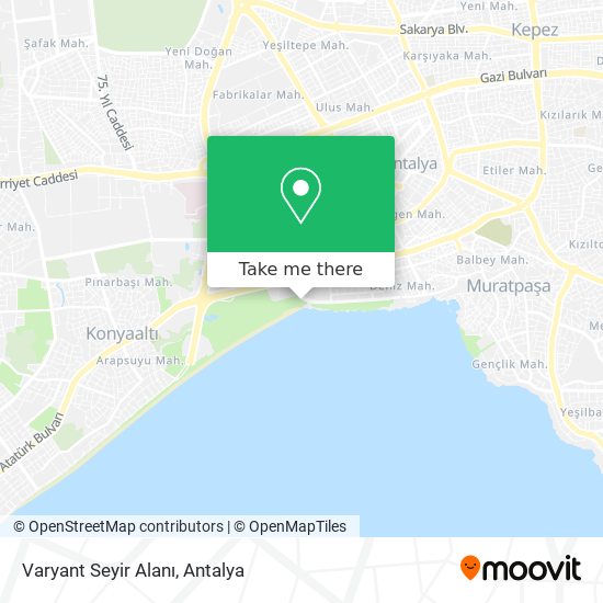 Varyant Seyir Alanı map