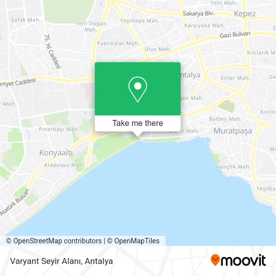 Varyant Seyir Alanı map