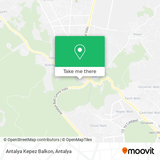 Antalya Kepez Balkon map