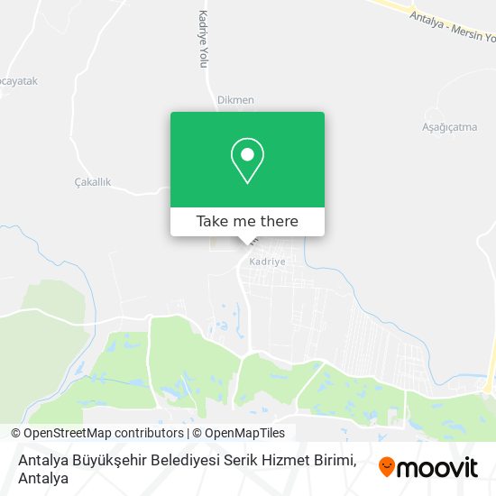 Antalya Büyükşehir Belediyesi Serik Hizmet Birimi map