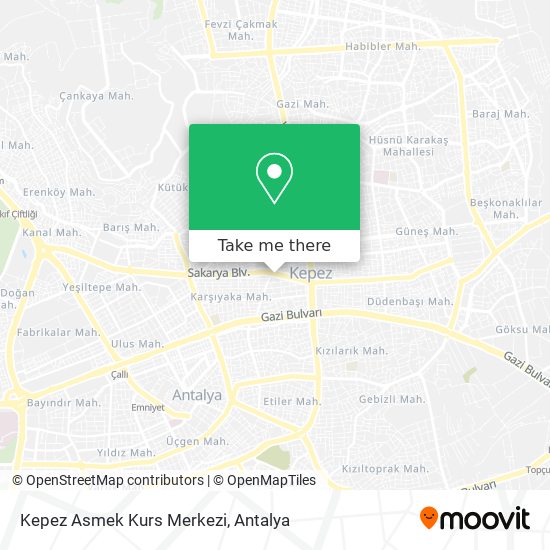 Kepez Asmek Kurs Merkezi map