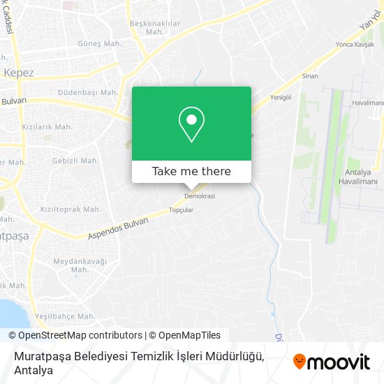 Muratpaşa Belediyesi Temizlik İşleri Müdürlüğü map