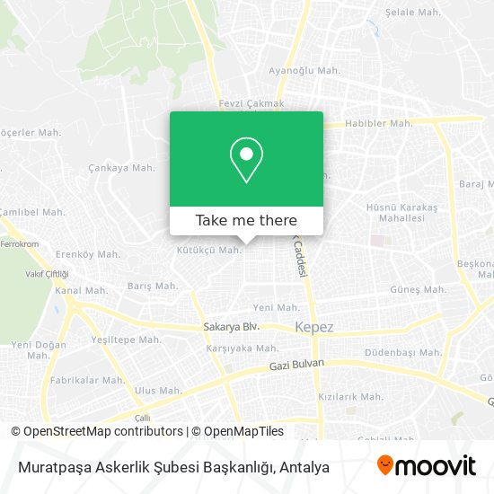 Muratpaşa Askerlik Şubesi Başkanlığı map