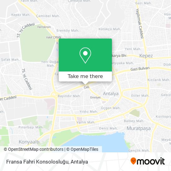 Fransa Fahri Konsolosluğu map