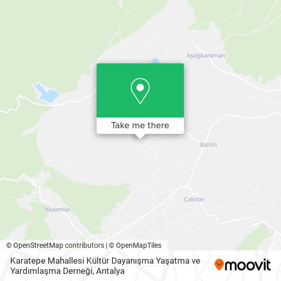Karatepe Mahallesi Kültür Dayanışma Yaşatma ve Yardımlaşma Derneği map