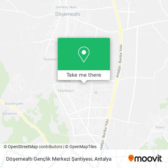 Döşemealtı Gençlik Merkezi Şantiyesi map
