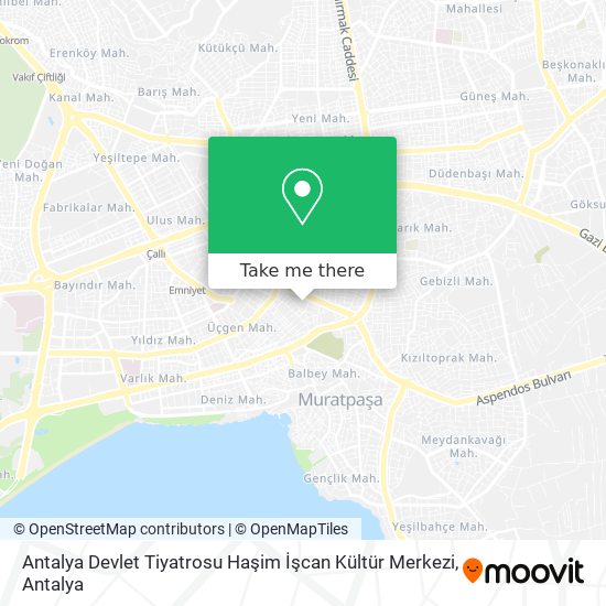 Antalya Devlet Tiyatrosu Haşim İşcan Kültür Merkezi map