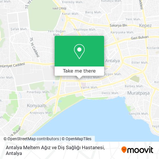 Antalya Meltem Ağız ve Diş Sağlığı Hastanesi map