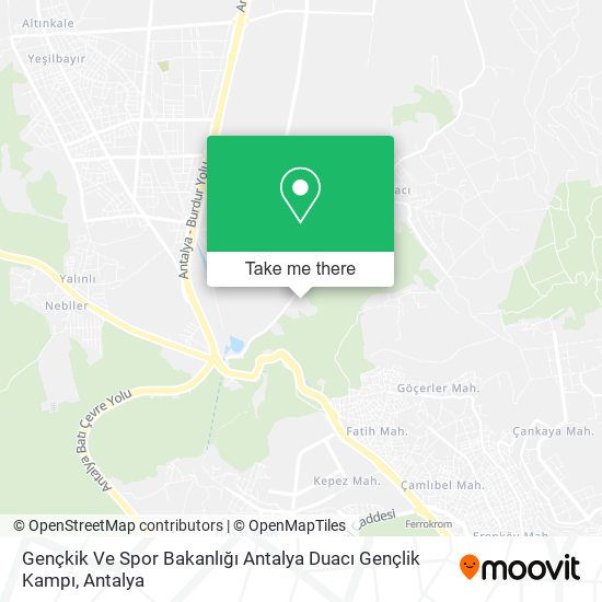 Gençkik Ve Spor Bakanlığı Antalya Duacı Gençlik Kampı map
