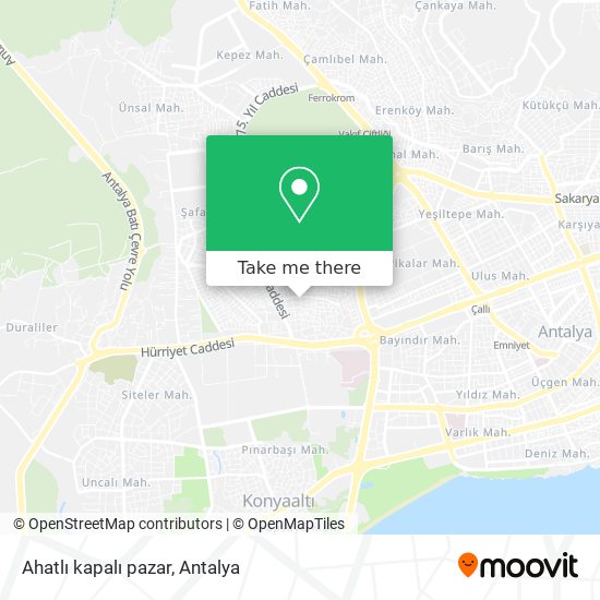 Ahatlı kapalı pazar map