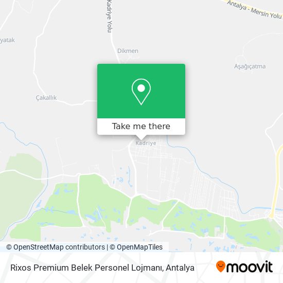 Rixos Premium Belek Personel Lojmanı map