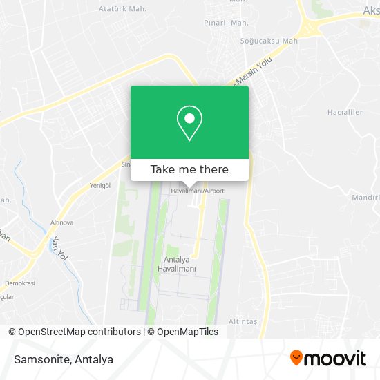 Samsonite map