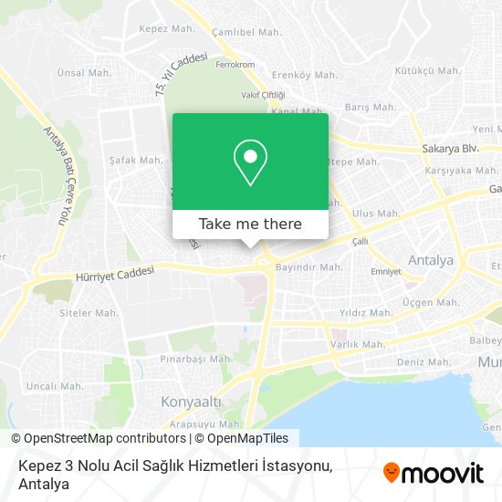 Kepez 3 Nolu Acil Sağlık Hizmetleri İstasyonu map