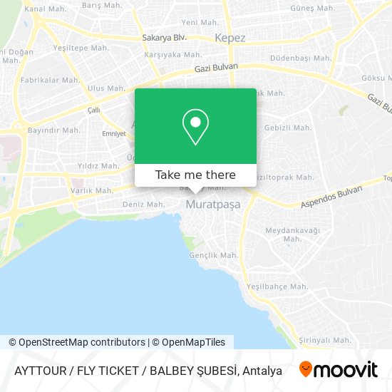 AYTTOUR / FLY TICKET / BALBEY ŞUBESİ map
