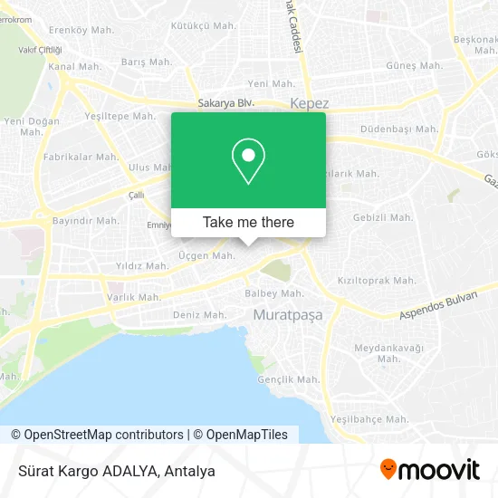 Sürat Kargo ADALYA map